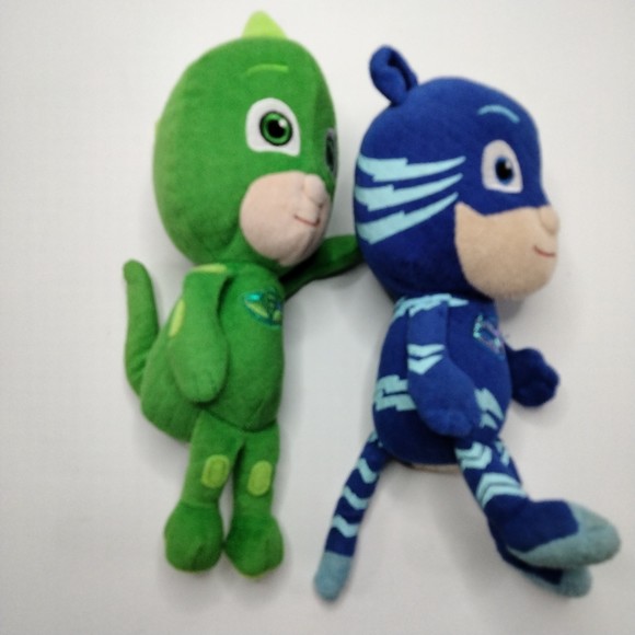 Just Play PJ Masks Gekko Catboy 8” Frog Box eOne Plush Stuffed Toy Set - Picture 12 of 15